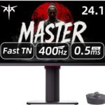 KTC 24.1インチ ゲーミングモニター 400Hz 0.5ms（MPRT）Fast TN Display 350cd/㎡ sRGB125%（色域容積）Adaptive Sync HDMI2.0×2 / DP1.4×2 / mini-USB チルト・回転対応 遮光フード付 VESA対応 3年保証 25M1