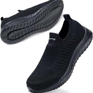 [MERPHINE] 世界一快適 スリッポン スニーカー 紐なし レディース メンズ 上履き 室内履き ウォーキング 立ち仕事 通勤 メッシュ 軽量 歩きやすい おしゃれ 夏 通気性