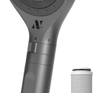 Noend オーガニックファインバブルシャワーヘッド 【99%塩素除去｜マイクロナノバブル76億個】 【浄水｜天然素材 活性炭フィルター】【ミストモード｜シルキーバス】【保湿｜スキンケア】【3つの水流モード｜手元止水】【最大節水率59%｜水道代節約】浄水器協会認証 「MONOQLO」ベストバイ受賞 （活性炭フィルター1本付属 | 塩素チェッカー2包同梱） （国内ブランド） (シルバーグレー)