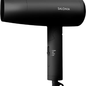SALONIA サロニア スピーディーイオン ドライヤー 大風量 速乾 軽量 マイナスイオン ヘアドライヤー SL-013AB ブラック【Amazon.co.jp限定】
