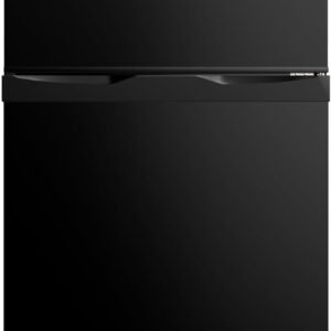 SAMKYO 冷蔵庫 95L 小型 一人暮らし 2ドア 家庭用 耐熱天板 コンパクト 右開 静音 ブラック GU90 ブラック