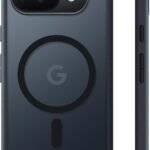 TORRAS Google Pixel 10a 用 ケース【米軍規格・Magsafe対応】 衝擊吸収 ワイヤレス充電対応 半透明 黄変防止 防指紋 防滑 エアバッグクッション 搭載マグネット カラー交換可能ボタン pixel 10a ケース Guardian-Mag ブラック