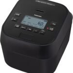 TOSHIBA(東芝) 炊飯器 炎匠炊き 5.5合 RC-10HGW(K) グランブラック 真空圧力IH rice cooker 日本製 真空ひたし 早炊き 真空保温白米40時間 お手入れ簡単