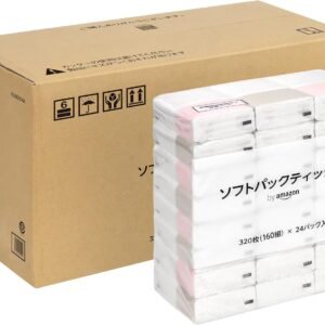 by Amazon ソフトパックティッシュ FSC認証紙 (320枚2枚重ね 160組 72パック入) 【ケース販売品】
