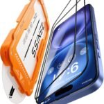 iphone 16 ガラスフィルム 用 【米軍No.1規格航空材料&独創的なガイド枠】 2枚セット いphone16 保護フィルム 全面保護 最強硬度10H 耐衝撃 气泡なしZeniss 自動吸着 貼付け簡単 iphone16フィルム 超クリア画質 高光沢 ブルーライトカット 目の疲れ軽減 強化ガラス アイフォン16 携帯フィルム 指紋防止 破損防止 飛散防止 超フィット感 極細黒縁あり 6.1インチ