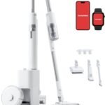 【3in1、超小型】 SwitchBot ロボット掃除機 K10+ProCombo コードレス掃除機 - 軽量 20000pa 自動ゴミ収集 使い捨てシート/水拭き/静音/置くだけで充電/障害物回避/禁止エリア/スティック/ハンディ/4種類ノズル スイッチボット Alexa 音声対応