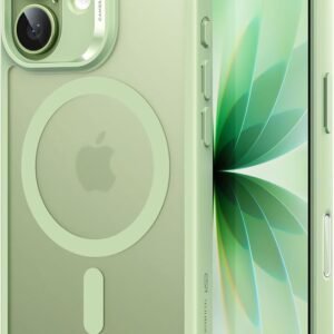 【3倍米軍MIL規格・MagSafe対応】ESR iPhone 17 ケース ワイヤレス充電 iphone17用 カメラボタン付き SGS認証 エアガードコーナー 黄変防止 耐衝撃 PC背面TPUバンパー 指紋防止 高耐久性 マグネットスマホケース Qi2.2対応 最大25W高速充電 マグセーフ いphone17ケース アイフォン17専用Classicシリーズ(ライトフロストグリーン)