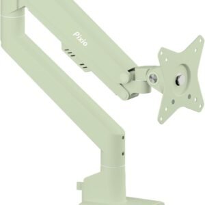 【5年保証付き】Pixio PS1S Wave Mint Green ミント グリーン モニターアーム シングル かわいい 上下 32インチ 24インチ 27インチ