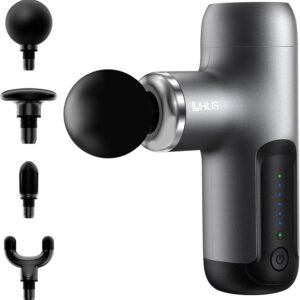 【ドイツ レッド•ドット賞受賞】筋膜リリースガン (プロ監修) 6段階超強力振動 AI自適応モード付き ハンディガン LIHILIS (2026業界最強 小型軽量筋膜ガン) フット・太もも・腰・背中・首・肩 筋膜はがし 全身リフレッシュ道具 きんまくリリース電動ガン 静音 340g超軽量 Type-C急速充電 4000mAh大容量 収納袋&日本語取扱説明書付き 誕生日プレゼント父の日 母の日 クリスマス 新年ギフト (黒)