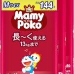 【パンツ Mサイズ】マミーポコ パンツ ドラえもん オムツ（6~13kg）144枚（48枚×3）［ケース品］【Amazon.co.jp限定】