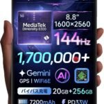 【世界初の5G通信ミニタブレット】ALLDOCUBE iPlay 80 mini Ultra 8.8インチ タブレット Android16 Dimensity 8300 5G通信 バイパス充電 顔認証 144Hz 1600×2560解像度 20GB+256GB 7200mAh PD33W WidevineL1 ジャイロ 電子コンパス WiFi6E BT5.3 アンドロイドタブレット