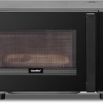 コンフィー(COMFEE') 電子レンジ 16L フラットテーブル コンパクト 全国対応 単機能 一人暮らし カンタン操作 消音機能 ヘルツフリー CF-EM202-BK 【2年メーカー保証】 ブラック