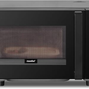 コンフィー(COMFEE') 電子レンジ 16L フラットテーブル コンパクト 全国対応 単機能 一人暮らし カンタン操作 消音機能 ヘルツフリー CF-EM202-BK 【2年メーカー保証】 ブラック