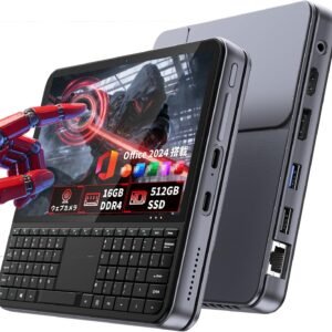 ミニpc ディスプレイ付き【Intel N150搭載】16GB DDR4+512GB SSD キーボード付き NVMe拡張対応 mini pc 4K×2画面出力・HDMI/DP/Type-C・Win11 Pro ミニパソコン 自動調整冷却ファン WIFI6/BT5.2 高速LANポート付き 小型pc USB3.0×2 36WPD充電 超小型 高性能 デスクトップpc 企業用/業務用/在宅用に最適