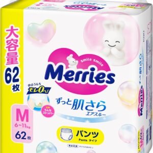 メリーズ 【パンツ Mサイズ】ずっと肌さらエアスルー (6~11kg)62枚 【Amazon.co.jp限定】