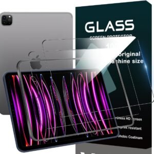 対応 iPad Pro 11インチ(2022/2021/2020モデル、第4/3/2世代用) ガラスフィルム ガイド枠付き iPad Pro 11インチ 2022 第4世代【seninhi 2* フィルム + 1* ガイド枠】旭硝子材質 タブレット 強化ガラス 指紋ロック解除対応 高光沢 さらさら 保護フィルム 液晶 ケース カバー 指紋認証 9H硬度 厚さ0.26mm超薄型 高透過率 気泡なし ラウンドエッジ加工 簡単貼り付け 3D Touch対応