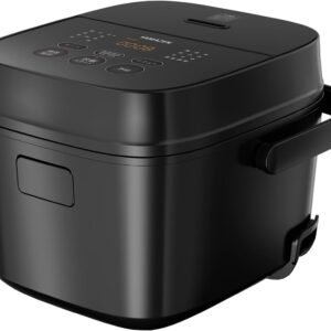 [山善] 炊飯器 一人暮らし 3合 3種類炊き分け機能 マイコン式 低温調理 無洗米モード 保温 予約機能 ブラック AMRC-5M(B)