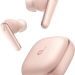 Anker Soundcore Liberty 5（Bluetooth 5.4）【完全ワイヤレスイヤホン/ウルトラノイズキャンセリング 3.5 / 3Dオーディオ / Dolby Audio対応/ワイヤレス充電/マルチポイント接続/外音取り込み / 最大48時間再生 / ハイレゾ / IP55 防塵・防水規格/PSE技術基準適合】アプリコットピンク