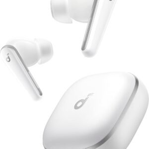 Anker Soundcore Liberty 5（Bluetooth 5.4）【完全ワイヤレスイヤホン/ウルトラノイズキャンセリング 3.5 / 3Dオーディオ / Dolby Audio対応/ワイヤレス充電/マルチポイント接続/外音取り込み / 最大48時間再生 / ハイレゾ / IP55 防塵・防水規格/PSE技術基準適合】パールホワイト
