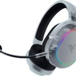 Razer レイザー Barracuda X Chroma Phantom White Edition ワイヤレスゲーミングヘッドセット TriForce40mmドライバー 着脱式 HyperClear 70時間駆動 2.4GHz Bluetooth PC PS5 PS4 Switch 2 iOS Android バラクーダエックス クローマ ファントムホワイトエディション