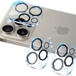 対応 iPhone 16 Pro / iPhone 16 Pro Max カメラフィルム 【3枚セット-国産旭硝子素材】 対応 iphone16 pro / 16proMAX レンズフィルム アイフォン16 プロ カメラ保護 指紋防止 アイフォン16 プロ マックス 強化ガラス いpほね16 pro max レンズ 保護カバー いpほね16 pro カメラカバー 全面保護 3眼レンズ保護 （硬度9H 耐衝撃 キズ防止 露出オーバー防止 高透過率 防滴 防塵 貼り付け簡単 自動吸着 気泡ゼロ ラウンドエッジ加工 ）SENJT3AP16B