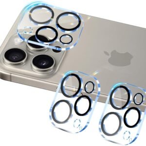 対応 iPhone 16 Pro / iPhone 16 Pro Max カメラフィルム 【3枚セット-国産旭硝子素材】 対応 iphone16 pro / 16proMAX レンズフィルム アイフォン16 プロ カメラ保護 指紋防止 アイフォン16 プロ マックス 強化ガラス いpほね16 pro max レンズ 保護カバー いpほね16 pro カメラカバー 全面保護 3眼レンズ保護 （硬度9H 耐衝撃 キズ防止 露出オーバー防止 高透過率 防滴 防塵 貼り付け簡単 自動吸着 気泡ゼロ ラウンドエッジ加工 ）SENJT3AP16B