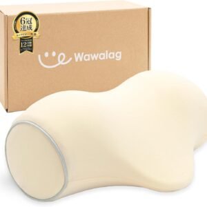 【柔道整復師推薦】Wawalag(ワワラグ) りらっくび 首 ストレッチ 首枕 ネックピロー 伸ばす 枕 誕生日プレゼント 男性 女性 ギフト 母の日 父の日 低反発形状記憶フォーム (アイボリー)