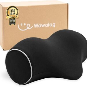 【柔道整復師推薦】Wawalag(ワワラグ) りらっくび 首 ストレッチ 首枕 ネックピロー 伸ばす 枕 誕生日プレゼント 男性 女性 ギフト 母の日 父の日 低反発形状記憶フォーム (ブラック)