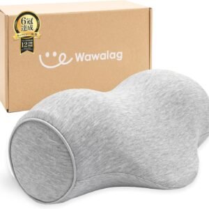 【柔道整復師推薦】Wawalag(ワワラグ) りらっくび 首 ストレッチ 首枕 ネックピロー 伸ばす 枕 誕生日プレゼント 男性 女性 ギフト 母の日 父の日 低反発形状記憶フォーム (ライトグレー)