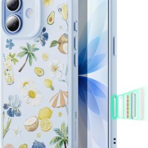 【3倍米軍MIL規格・MagSafe対応】ESR iPhone 17 ケース ワイヤレス充電 iphone17用 カメラボタン付き SGS認証 エアガードコーナー 黄変防止 耐衝撃 PC背面TPUバンパー 指紋防止 高耐久性 マグネットスマホケース Qi2.2対応 最大25W高速充電 マグセーフ いphone17ケース アイフォン17専用Seasonシリーズ(花)