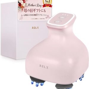 RELX 【AbemaTVで紹介】 EMS ヘッドスパ IPX7防水【日本企業企画】美容家電 頭皮ブラシ 頭皮ケア ギフト 母の日 プレゼント スカルプケア (ダスティピンク)