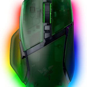 Razer レイザー Basilisk V3 Pro 35K Phantom Green Edition ワイヤレス ゲーミングマウス HyperSpeed Wireless Bluetooth 有線 Focus Pro 35K オプティカルセンサー 35,000DPI 第3世代オプティカルマウススイッチ バシリスクブイスリープロ 35K ファントムグリーンエディション 【日本正規代理店保証品】