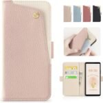 CASSYOOK for xperia 1 vi ケース 手帳型 エクスペリア1 vi ケース カバー カードポケット付き so51e/sog13 ケース 手帳型 全面保護 カード収納 横置きスタンド機能 高級PUレザー おしゃれ 上質な手触り 擦り傷防止 Xperia 1 6 ケース（ライトピンク)