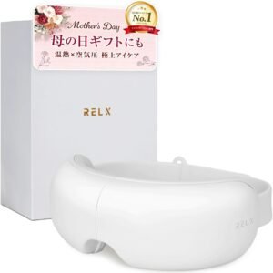 RELX 【アイケアアドバイザー監修】 アイウォーマー【日本企業企画】折り畳み式 ホットアイマスク 目元ケア 目元エステ 目元美顔器 美容家電 USB充電式 母の日 ギフト プレゼント 男女兼用