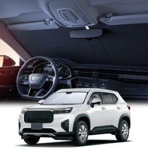 【6層断熱素材】 Lamicall ホンダ WR-V DG5型 車 フロントガラス サンシェード : 車サンシェード 日除け 車 クルマ フロントサンシェード 車用 フロントガラス サンシェード 折り畳み式 カーシェード カー用品 遮光 uvカット 紫外線遮蔽 さんしえーど 擦り傷防止 断熱素材 暑さ対策 頑丈 収納ポーチ付き