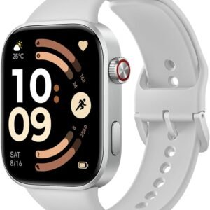 Xiaomi スマートウォッチ Redmi Watch 6 2.07インチ有機EL 24日間長持ちバッテリー Bluetooth 通話対応 薄型軽量 24時間モニタリング 女性健康管理 呼吸エクササイズ GNSS搭載 150種類以上のスポーツモード 5ATM防水 2000nitピーク輝度 Android iOS シルバーグレー