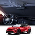 【6層断熱素材】 Lamicall トヨタ クラウンスポーツ セダン エステート 30系 フロントガラス サンシェード: 車サンシェード 日除け 車用 フロントガラス サンシェード 折り畳み式 カーシェード 断熱 カー用品 遮光 遮熱 uvカット 紫外線遮蔽 フロントサンシェード さんしえーど 擦り傷防止 断熱素材 暑さ対策 頑丈 収納ポーチ付き