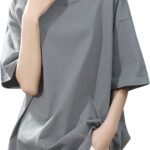 [SLEEPSINERO] tシャツ レディース 半袖 【体型カバー・ゆったり細見え】 シャツ レディーストップス 春 夏 クルーネック 大きいサイズ 吸汗速乾 通気 着痩せ オーバーサイズ レディース夏服 カットソー ロング 5分袖 おしゃれ