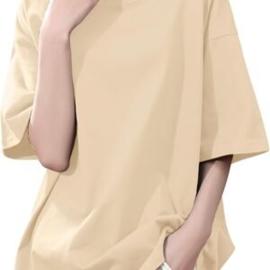[SLEEPSINERO] tシャツ レディース 半袖 【体型カバー・ゆったり細見え】 シャツ レディーストップス 春 夏 クルーネック 大きいサイズ 吸汗速乾 通気 着痩せ オーバーサイズ レディース夏服 カットソー ロング 5分袖 おしゃれ