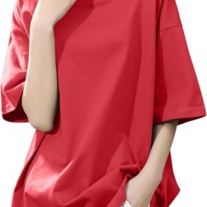 [SLEEPSINERO] tシャツ レディース 半袖 【体型カバー・ゆったり細見え】 シャツ レディーストップス 春 夏 クルーネック 大きいサイズ 吸汗速乾 通気 着痩せ オーバーサイズ レディース夏服 カットソー ロング 5分袖 おしゃれ