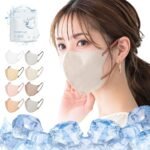 [CICIBELLA] マスク 不織布 立体 バイカラー 3dマスク ふしょくふ マスク 冷感マスク 小顔 おしゃれ 立体マスク 小さめ 耳が痛くならない 肌に優しい 20枚 使い捨て カラーマスク 20枚 柔らかい 通気性 バイカラーマスク 夏用 涼しい ひんやり レディース メンズ シシベラマスク