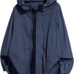 [ANGJ] ラッシュガード パーカー メンズ レディース ナイロン100％ 超軽量 接触冷感 UVカット UPF50+ 速乾 通気性 フード付き 長袖 無地 シンプル おしゃれ 体型カバー 大きいサイズ S〜5L相当 海 登山 普段着
