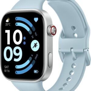 Xiaomi スマートウォッチ Redmi Watch 6 2.07インチ有機EL 24日間長持ちバッテリー Bluetooth 通話対応 薄型軽量 24時間モニタリング 女性健康管理 呼吸エクササイズ GNSS搭載 150種類以上のスポーツモード 5ATM防水 2000nitピーク輝度 Android iOS グレイシャーブルー