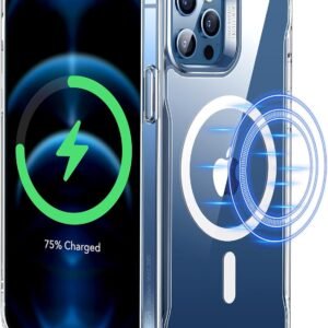 【米軍MIL規格・Magsafe対応】ESR iPhone 12 Pro Max ケース ワイヤレス充電対応 耐黄変 耐衝撃 ストラップホール付き エアガードコーナー いPhone12 Pro Max ケース 傷に強い背面 傷防止 指紋防止 滑り止め 磁気スマホケース iPhone12 Pro Max用 Classicシリーズ クリア