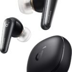 Anker Soundcore Liberty 4（Bluetooth 5.3）【完全ワイヤレスイヤホン/ウルトラノイズキャンセリング 2.0 / 3Dオーディオ / ワイヤレス充電/マルチポイント接続/外音取り込み / 最大28時間再生 / ハイレゾ / IPX4防水規格 / ヘルスモニタリング/PSE技術基準適合】ミッドナイトブラック