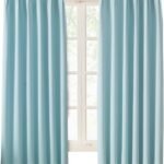 Hansleep カーテン 1級遮光 2枚組 幅100cm丈195cm スカイブルー 断熱 防寒 防音 省エネ 厚手 無地 おしゃれ 洗える リビング用 (スカイブルー, 幅100cm×丈195cm)