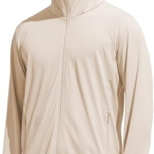[DMFU] ラッシュガード ラッシュパーカー メンズ 夏服 UV カットパーカー 接触冷感 涼しい 軽量 通気性 無地 体型カバー 長袖 フード付き UPF50+ 夏 アウター 日焼け対策ウェア 薄手
