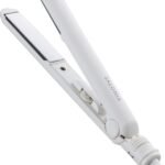 SALONIA サロニア ミニ ストレートアイロン ヘアアイロン 耐熱ポーチ付 SL-010SW ホワイト 【Amazon.co.jp限定】