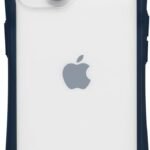 【Amazon.co.jp 限定】iFace Reflection iPhone 15/14/13 ケース ケース クリア 強化ガラス (ネイビー)【エコPKG】【 アイフェイス アイフォン15 14 13 カバー スマホケース 透明 耐衝撃 ストラップホール付き クリアケース 】
