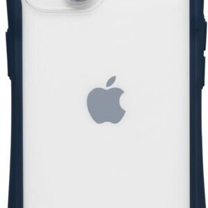 【Amazon.co.jp 限定】iFace Reflection iPhone 15/14/13 ケース ケース クリア 強化ガラス (ネイビー)【エコPKG】【 アイフェイス アイフォン15 14 13 カバー スマホケース 透明 耐衝撃 ストラップホール付き クリアケース 】